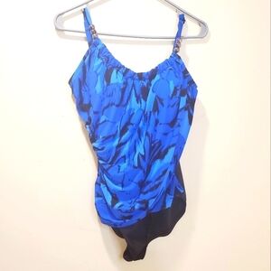 Aqua Green Vintage one piece swimmer size M